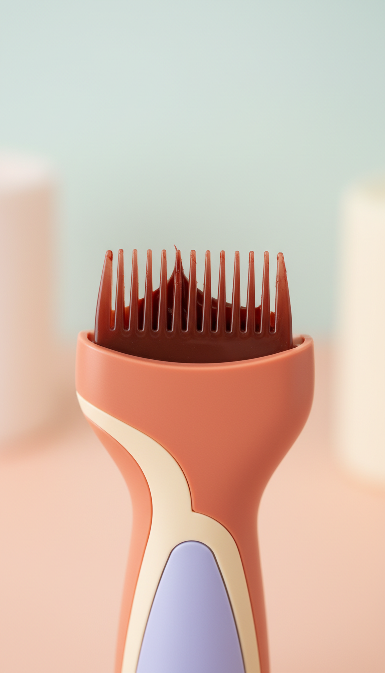 Mess-free hair dye comb applicator tool