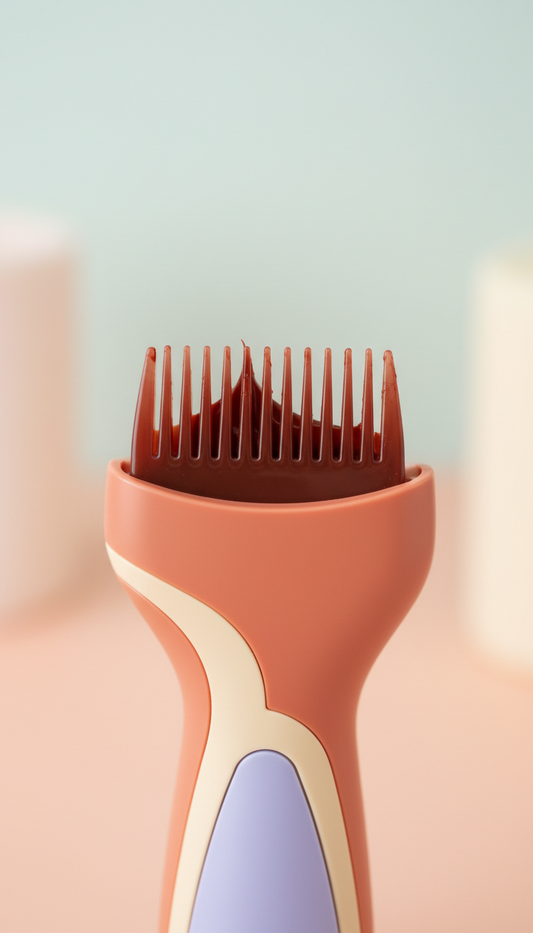 Mess-free hair dye comb applicator tool