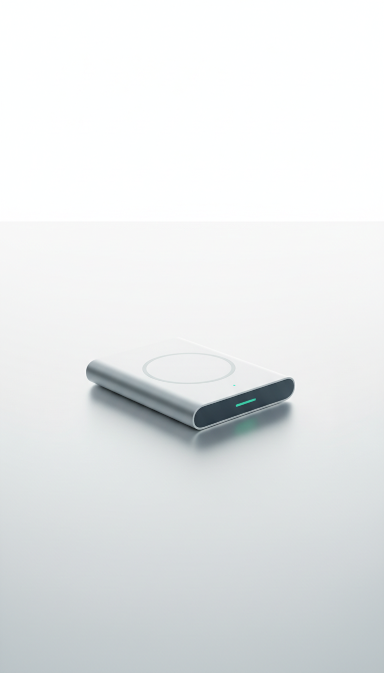 Portable Wireless Charger Iced Silver