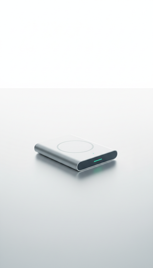 Portable Wireless Charger Iced Silver